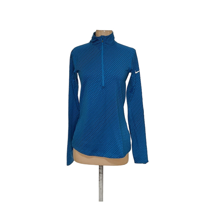 Nike Blue Henley Sweatshirt - Women's M