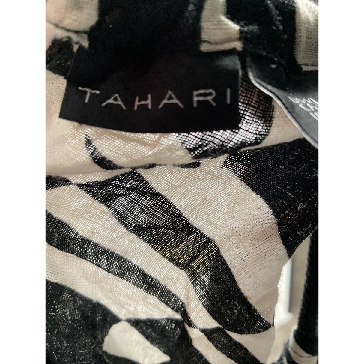 Tahari XL Black Linen Blouse for Women