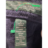 Lauren Ralph Lauren Blue Brocade Skinny Pants Size 2