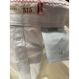 Levi's White Capri Pants size 14