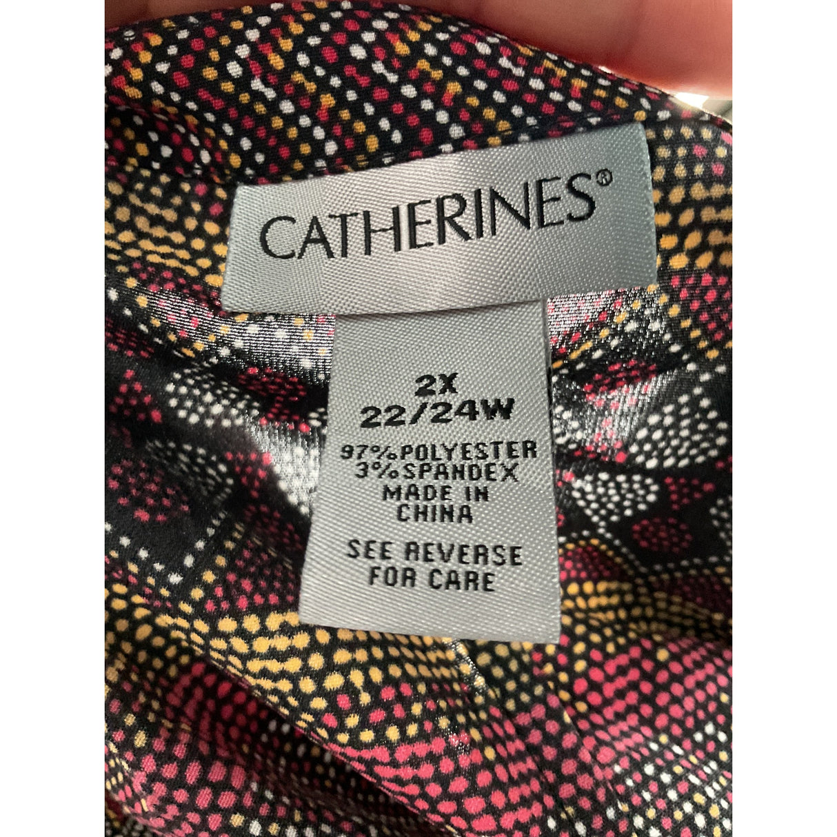 Catherines Multicolor Button-Up Top - 2X