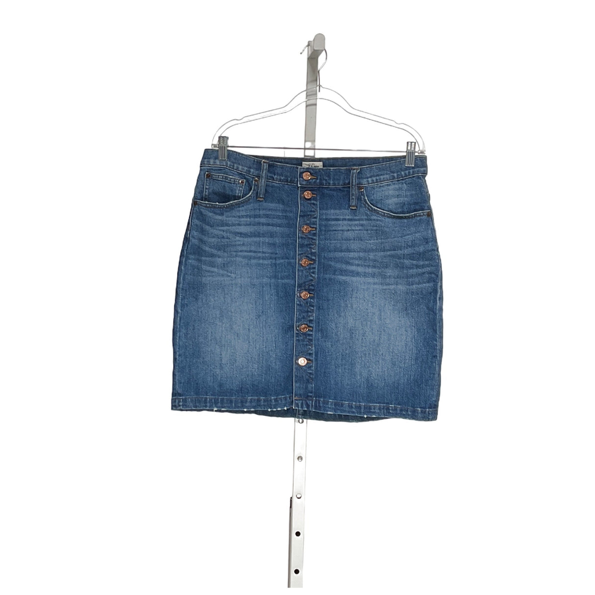 J.Crew Blue Cotton Mini Skirt