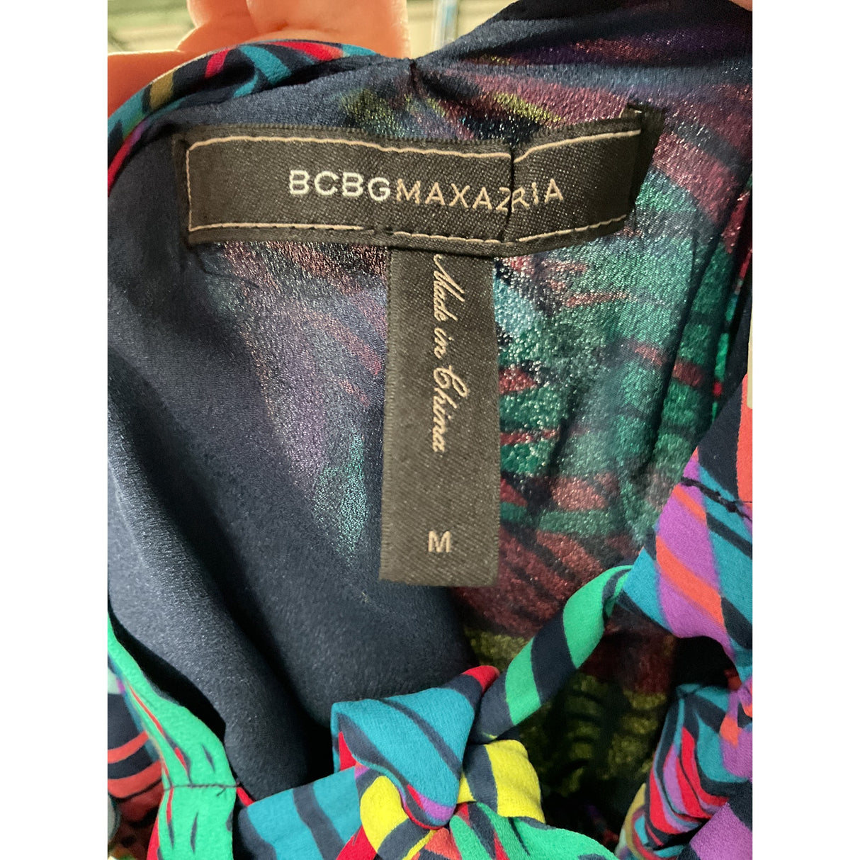 BCBGMAXAZRIA Multicolor Long Shift Dress