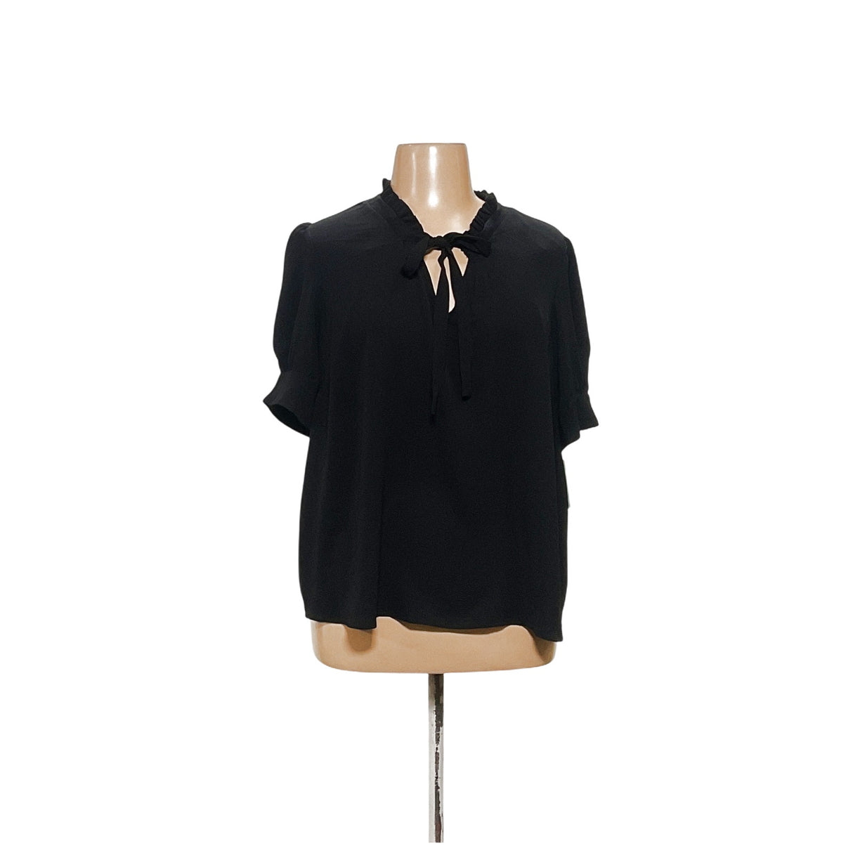 CeCe Black Chiffon Blouse - 2X