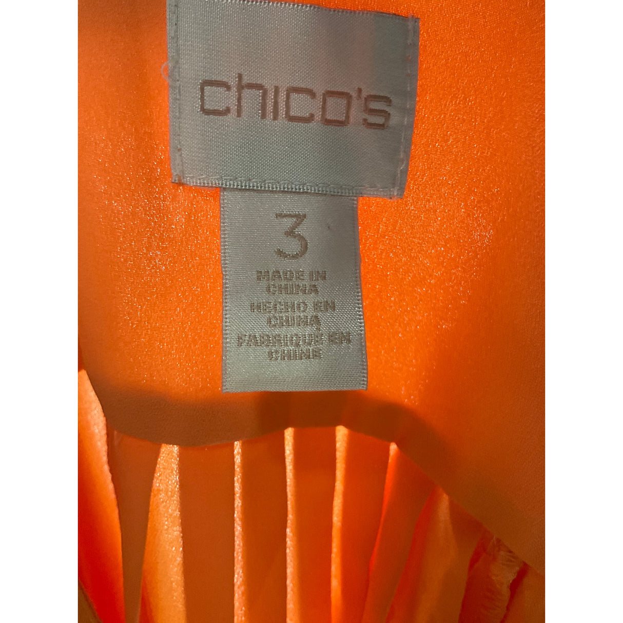 Chico's Orange Blouse