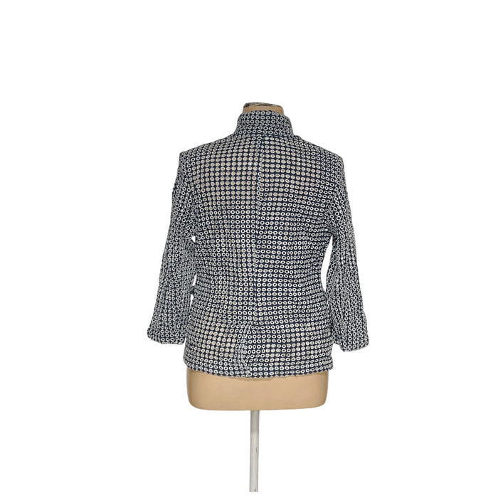 Chico's Blue Cotton Blazer - Size 2