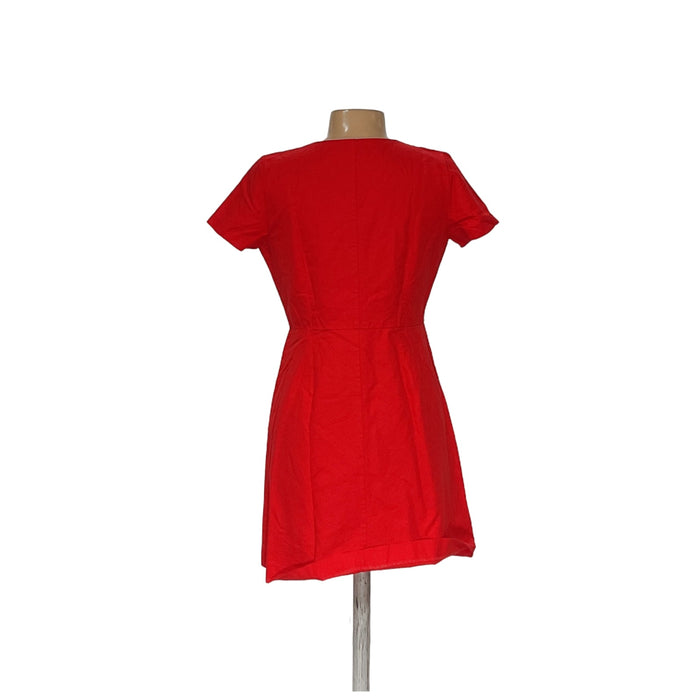 Ann Taylor Red Shirt Dress - Size 10p