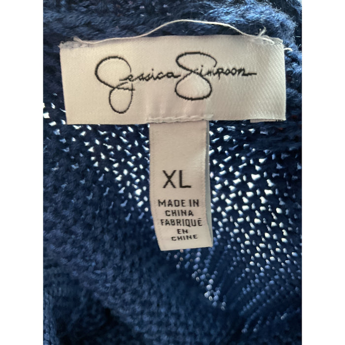 Jessica Simpson Blue Pullover Sweater XL