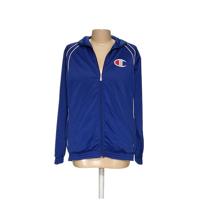 Champion Blue Cotton Full Zip 3XLT Sweater