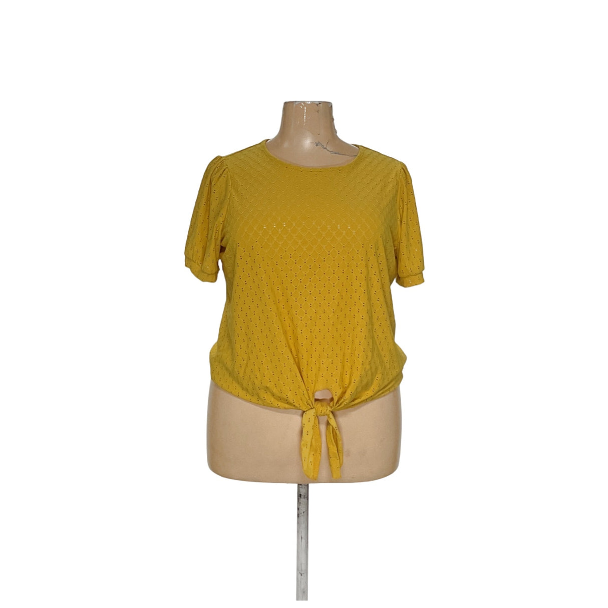 Carmen Marc Valvo Yellow Blouse 1X