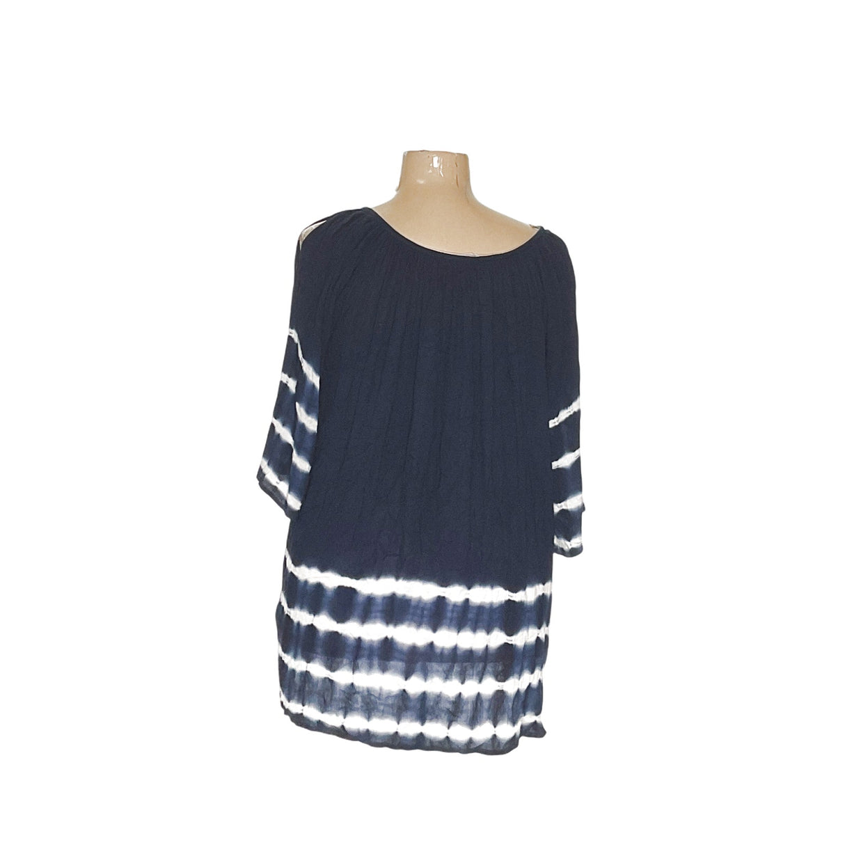 Soft Surroundings Blue Rayon Blouse 2X