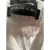 Tahari White Linen Ankle Pants XL