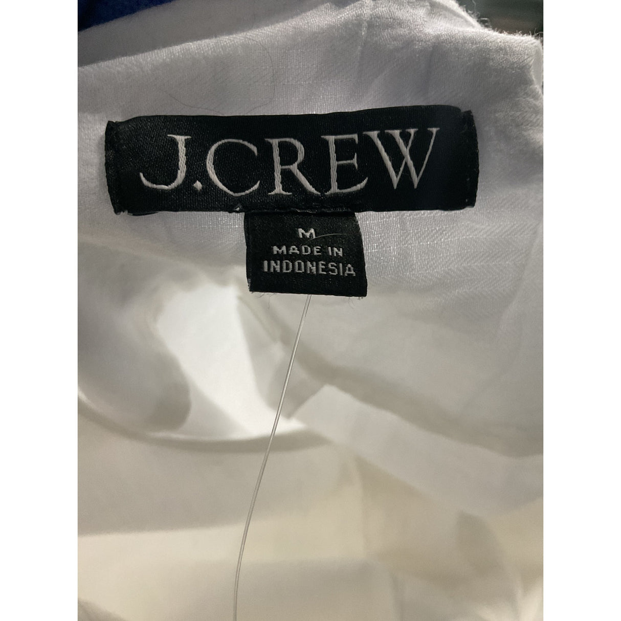 J. Crew White Button-Up Top M