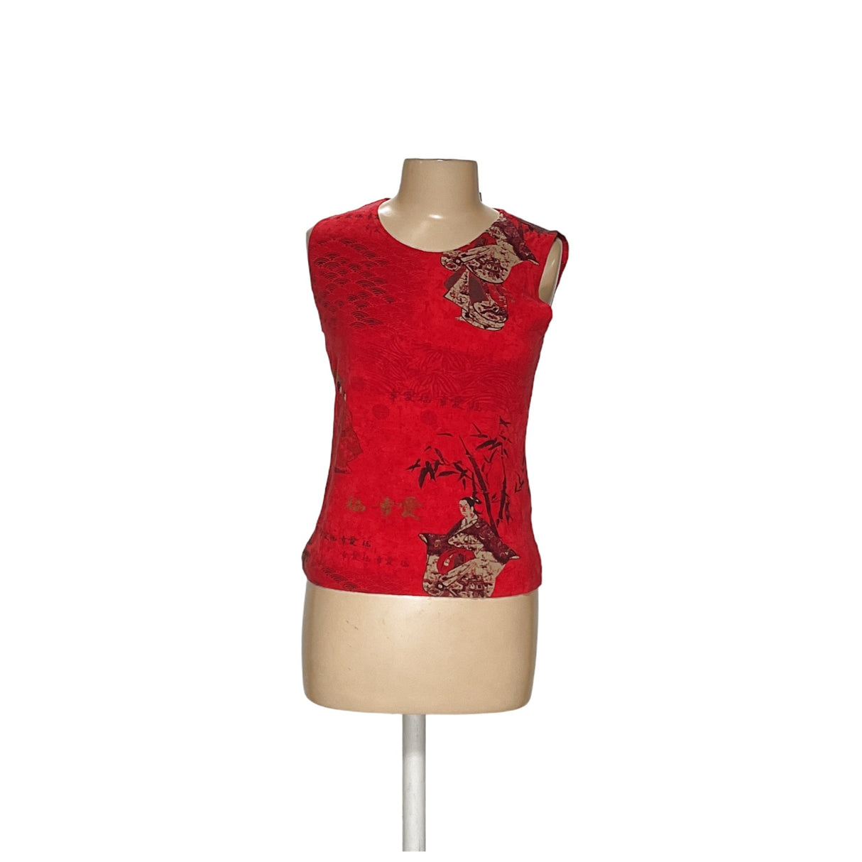 Chico's Red Cotton Activewear Top XS