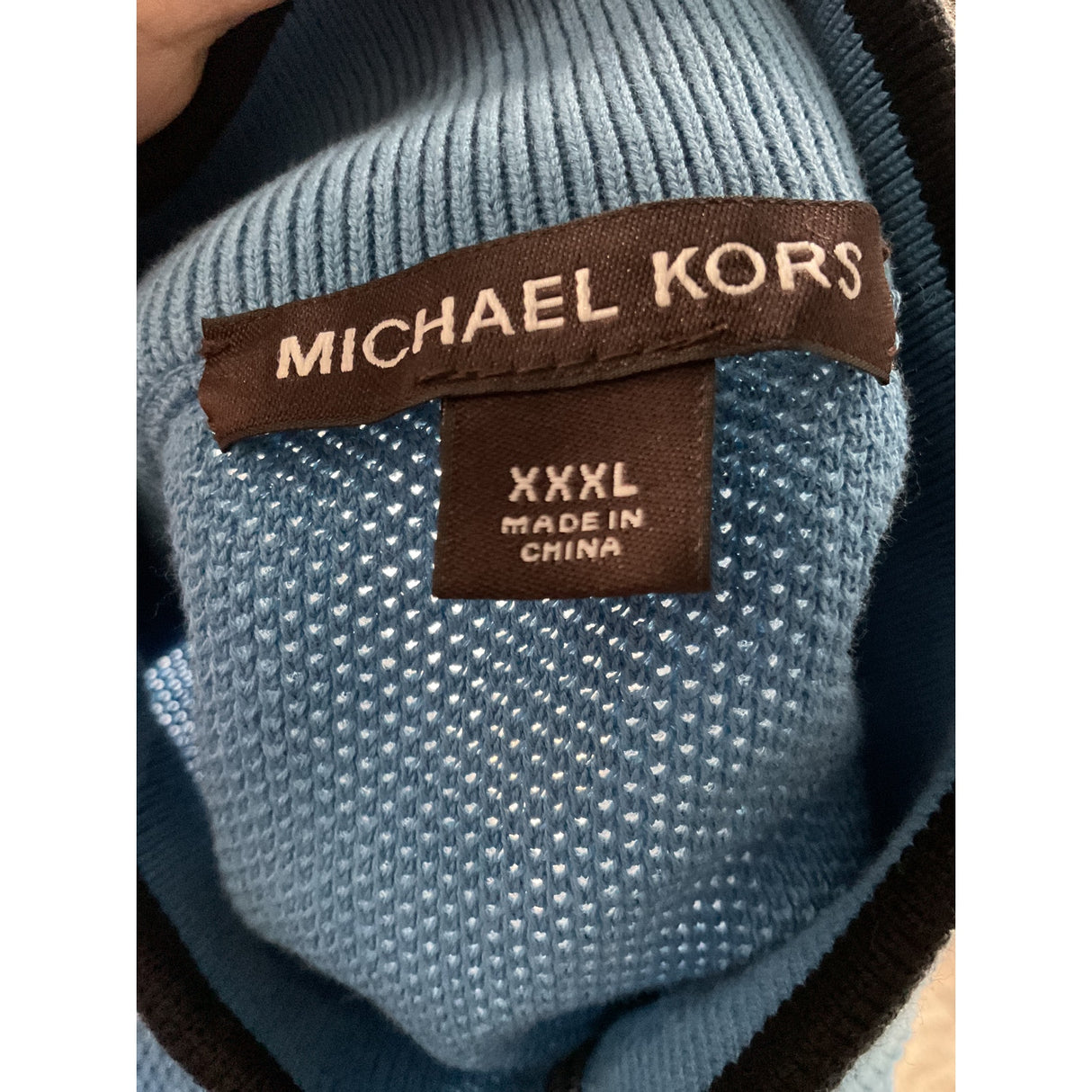 Men's Blue Michael Kors Henley Sweatshirt