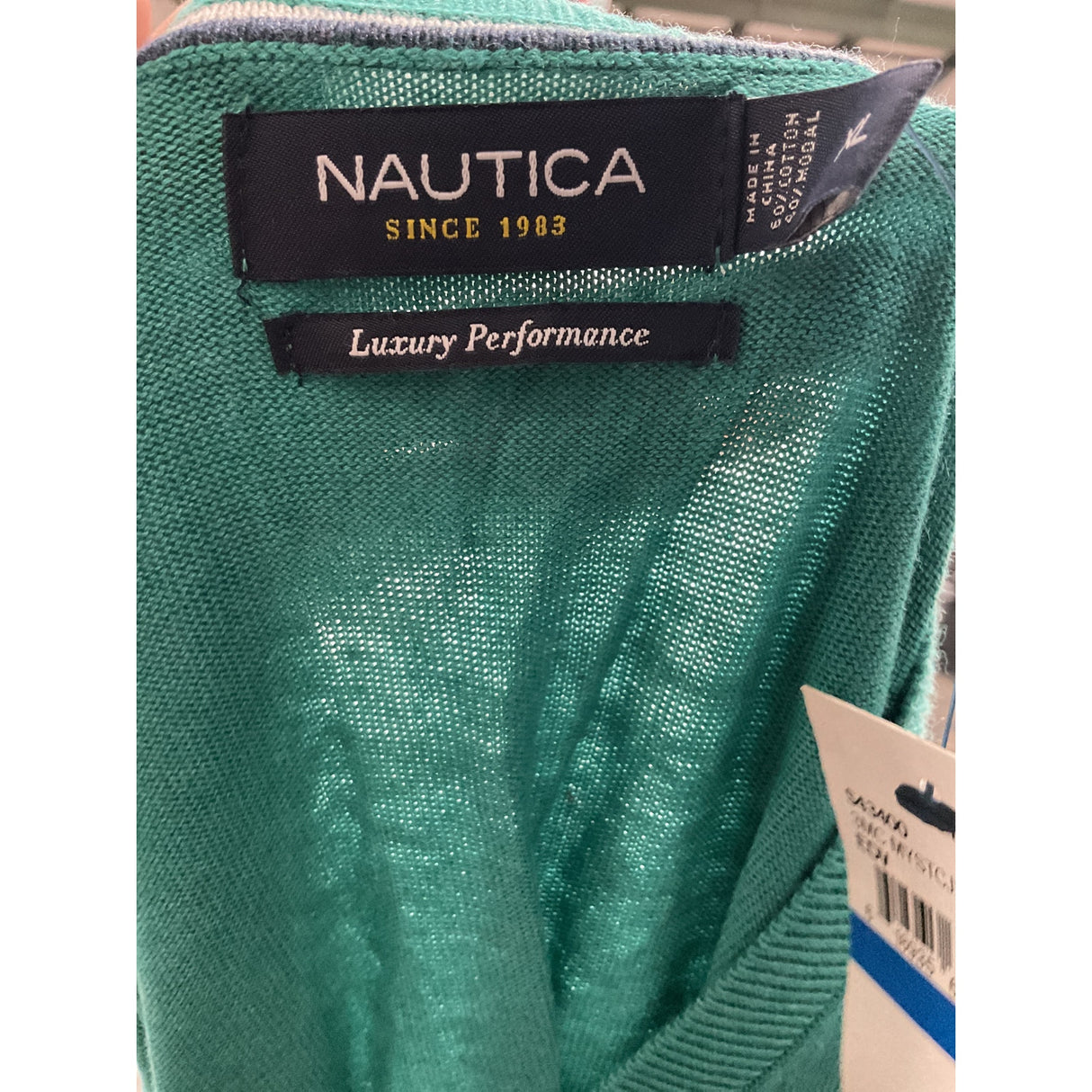 NAUTICA Green XL Men's Pullover Sweater