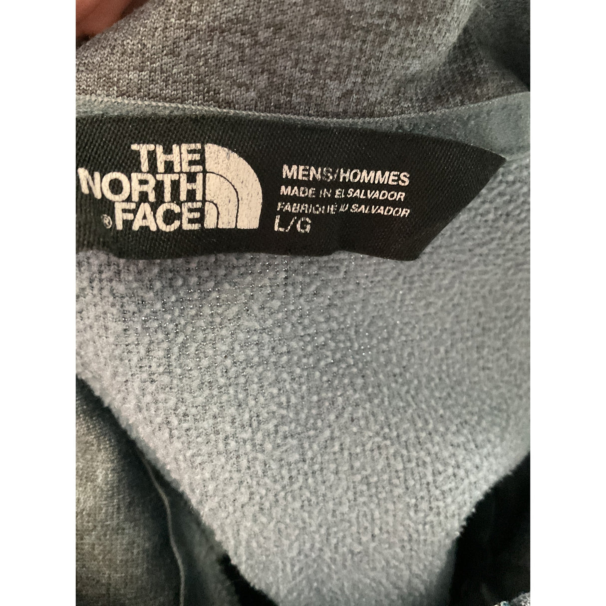 Men's TNF Gray Henley Sweatshirt - L