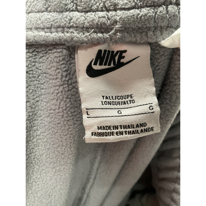 Nike Men's Gray Cotton Sweatpants - Size LG