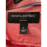 Banana Republic Red Dress Shirt, Men's L