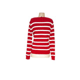 RALPH LAUREN Red Crochet Pullover Sweater L