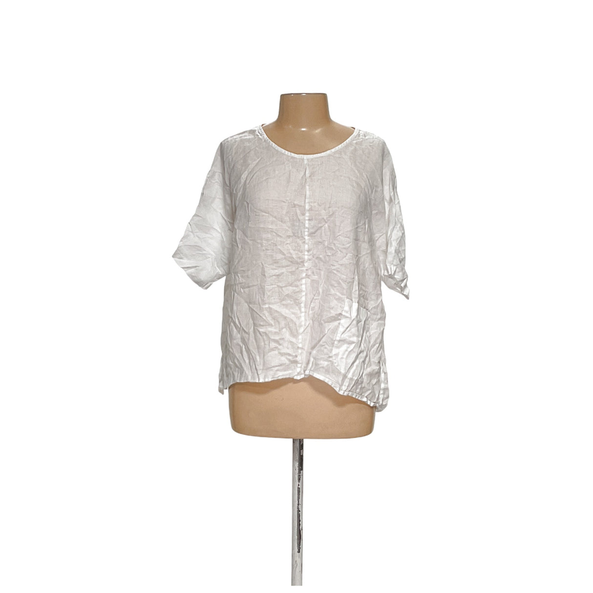 J.JILL White Linen Blouse, L