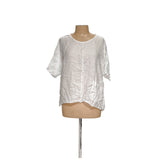 J.JILL White Linen Blouse, L