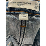 A&F Blue Plus Size Ankle Jeans