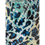 Kasper Blue Graphic Print Blouse