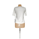 Tahari White Blouse, Size L, Perfect for Spring/Summer