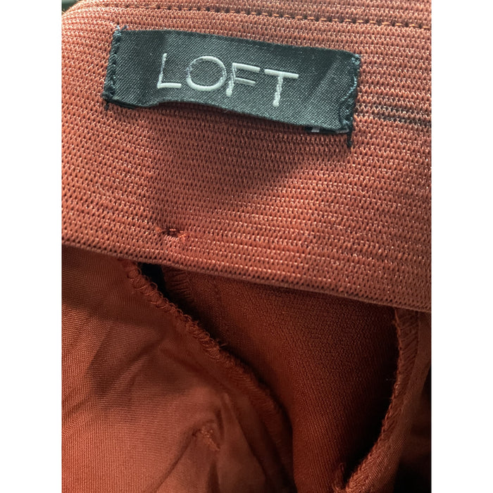 LOFT Brown Ankle Pants, Size 6