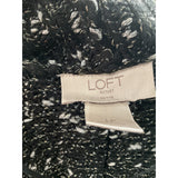 LOFT Black Acrylic Cardigan Sweater - Size lp