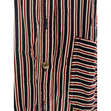 Maeve Red Striped Button-Up Top