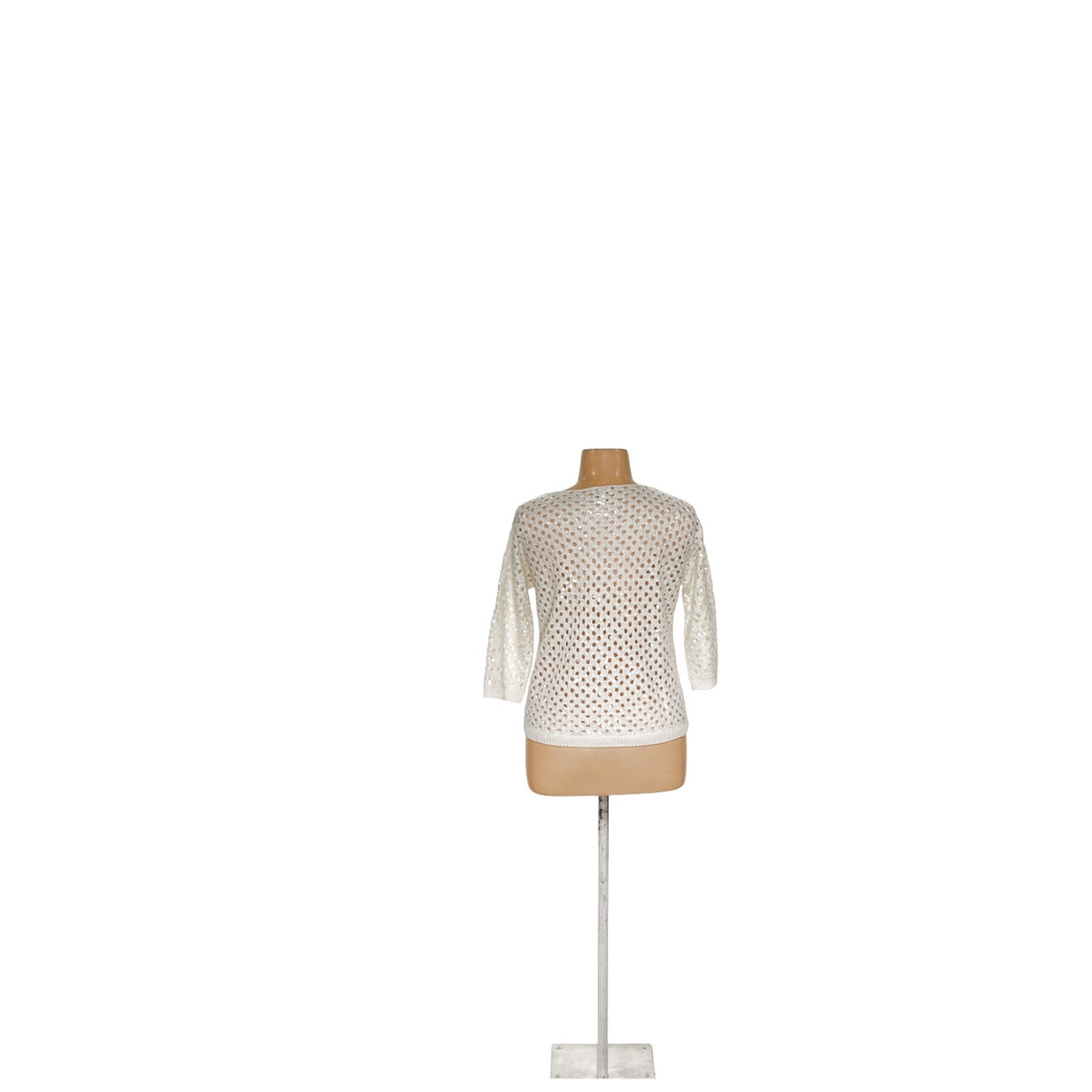 Chico's White Cotton Pullover Sweater