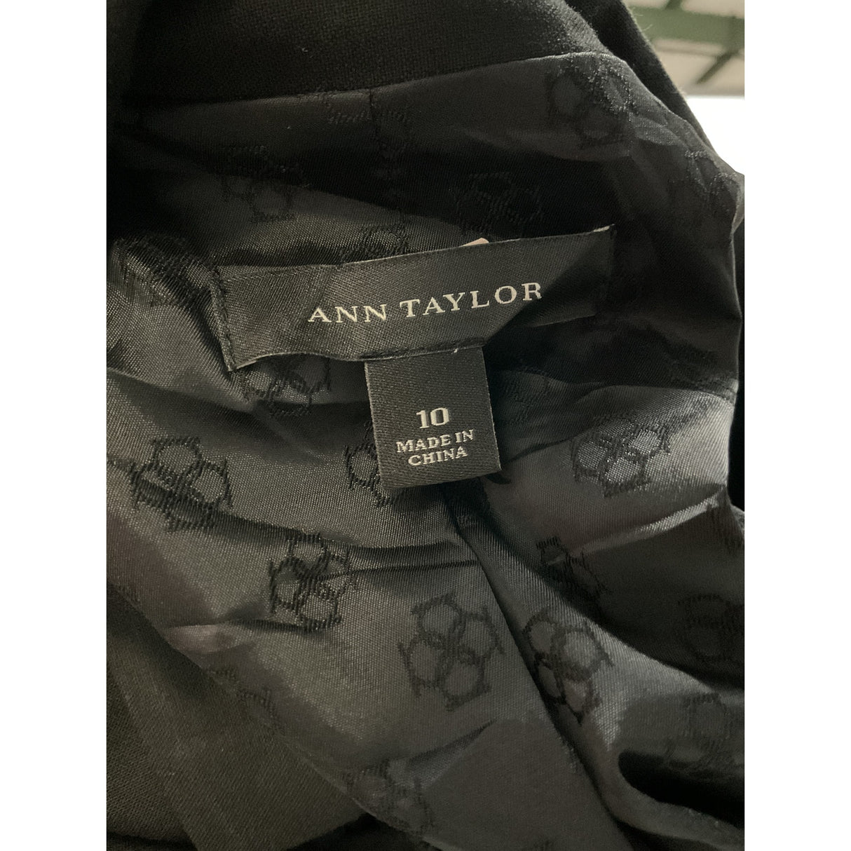 Ann Taylor Black Cotton Blazer, Size 10