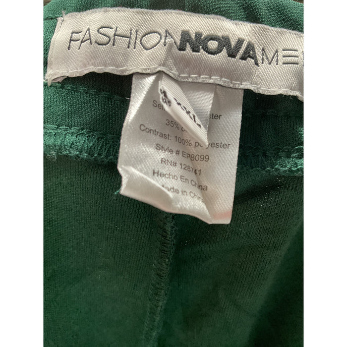 Fashion Nova Men's Green XXL Polyester Sweatpants