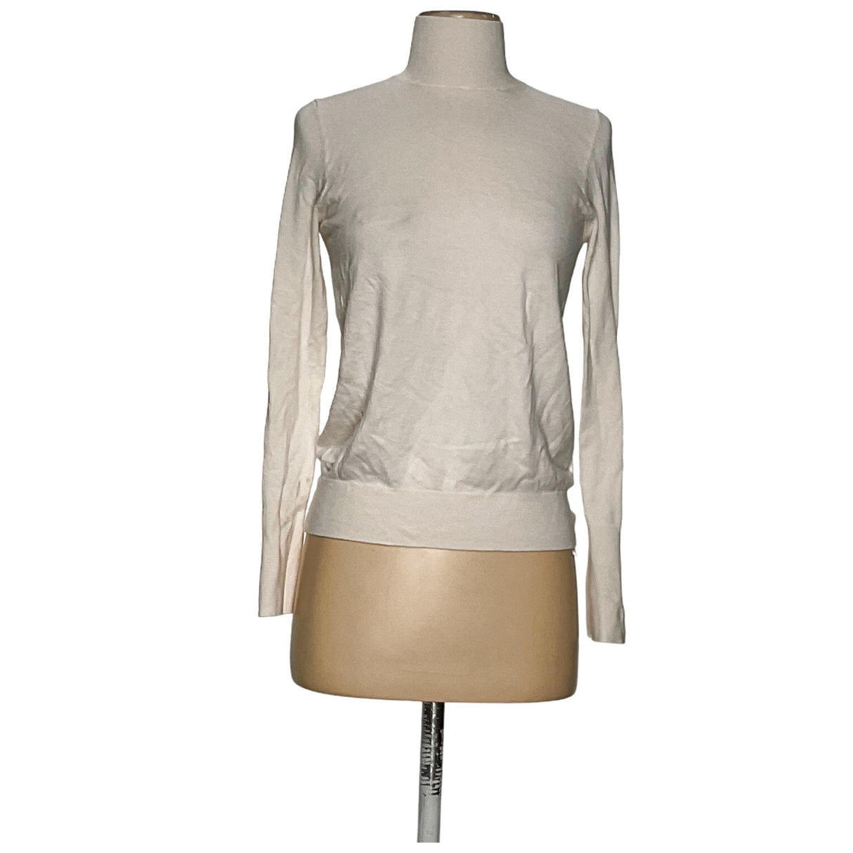 Zara Cream Viscose Blouse, Women's Size M