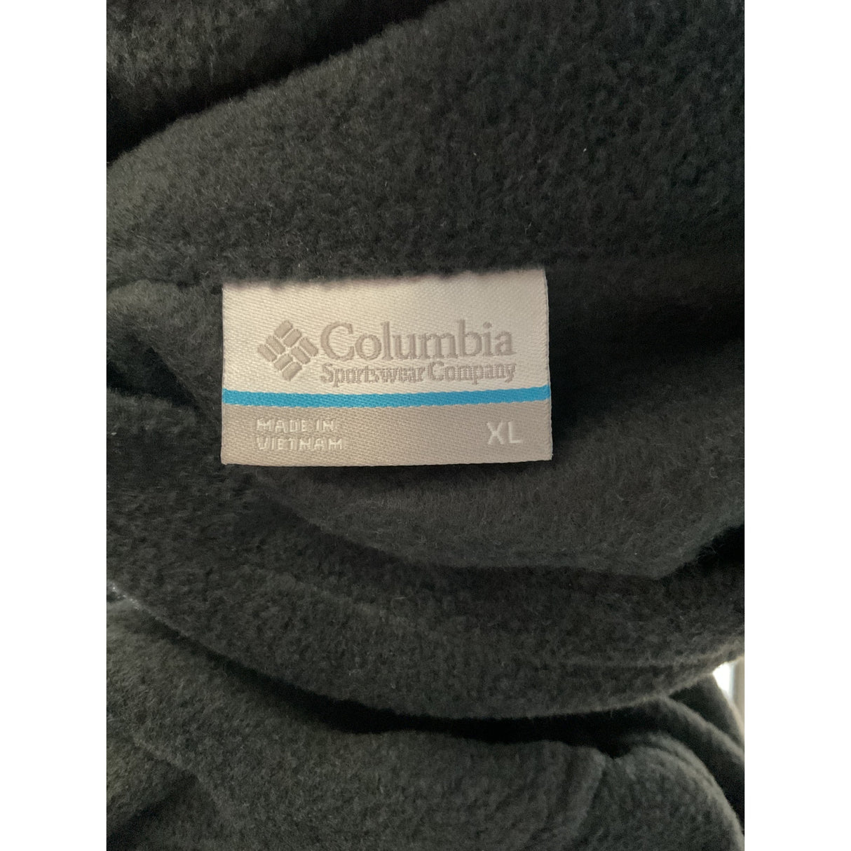 Columbia Black Full Zip Sweater XL