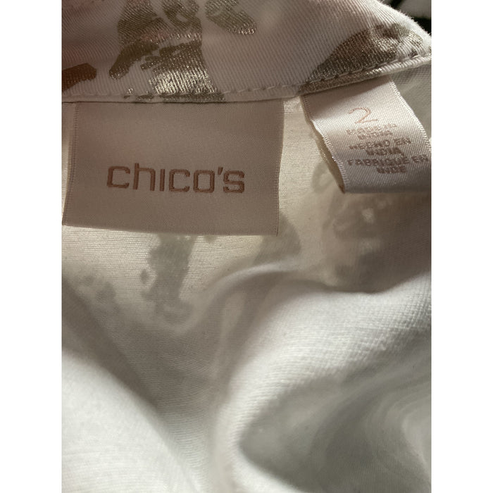 Chico's Multicolor Cotton Basic Jacket