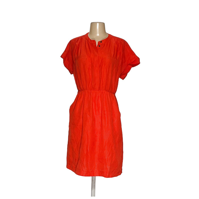 J. CREW Orange Midi Shirt Dress - Women's Size S