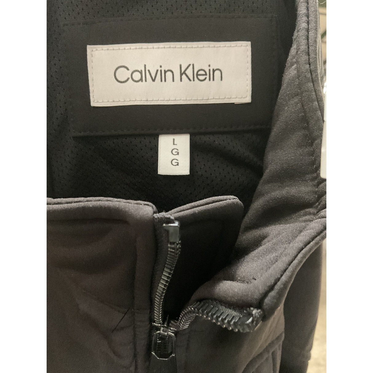 Calvin Klein Men's L Black Windbreaker Jacket