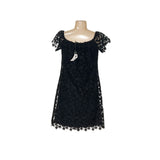 New LRL Black Shift Dress, Size 0