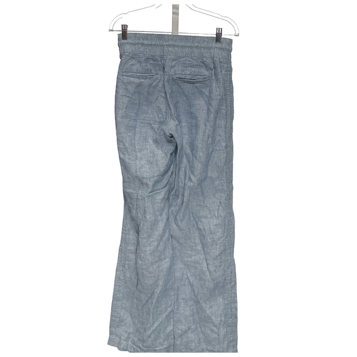 Athleta Blue Linen Ankle Pants, Size 4