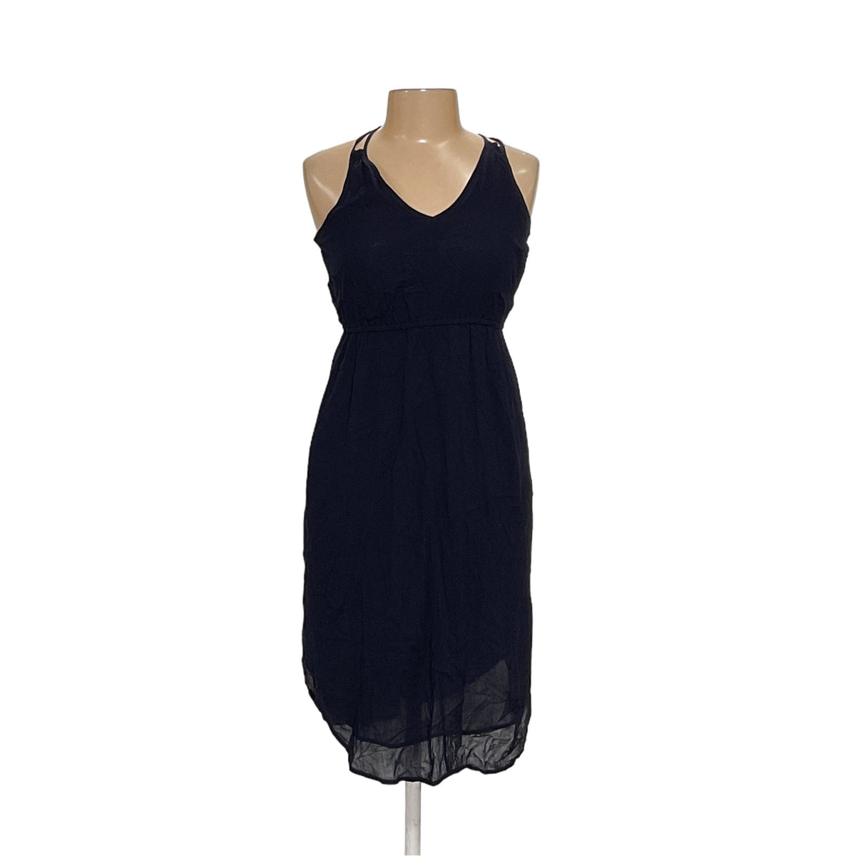 LOFT Blue Blouson Midi Dress XS