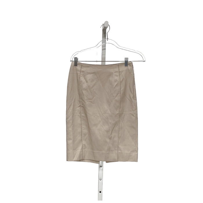 WHBM Beige Cotton Mini Skirt - Size 0