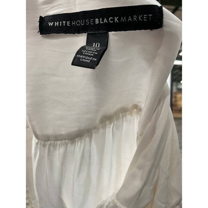 WHBM White Blouse - Size 10