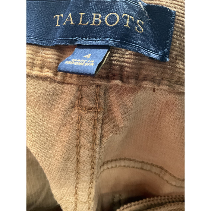 Talbots Brown Ankle Pants Size 4