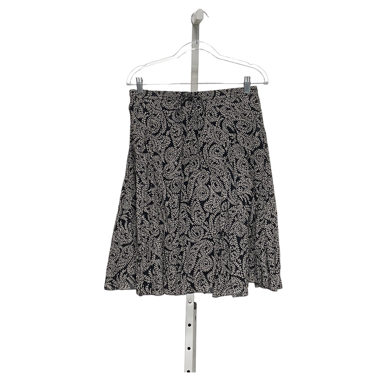 B.R. Black Cotton A-Line Skirt - Size XS