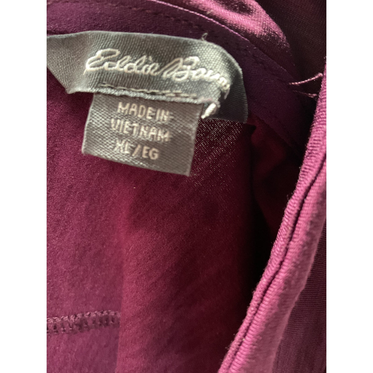 Eddie Bauer Women's Purple XL Henley Sweatshirt