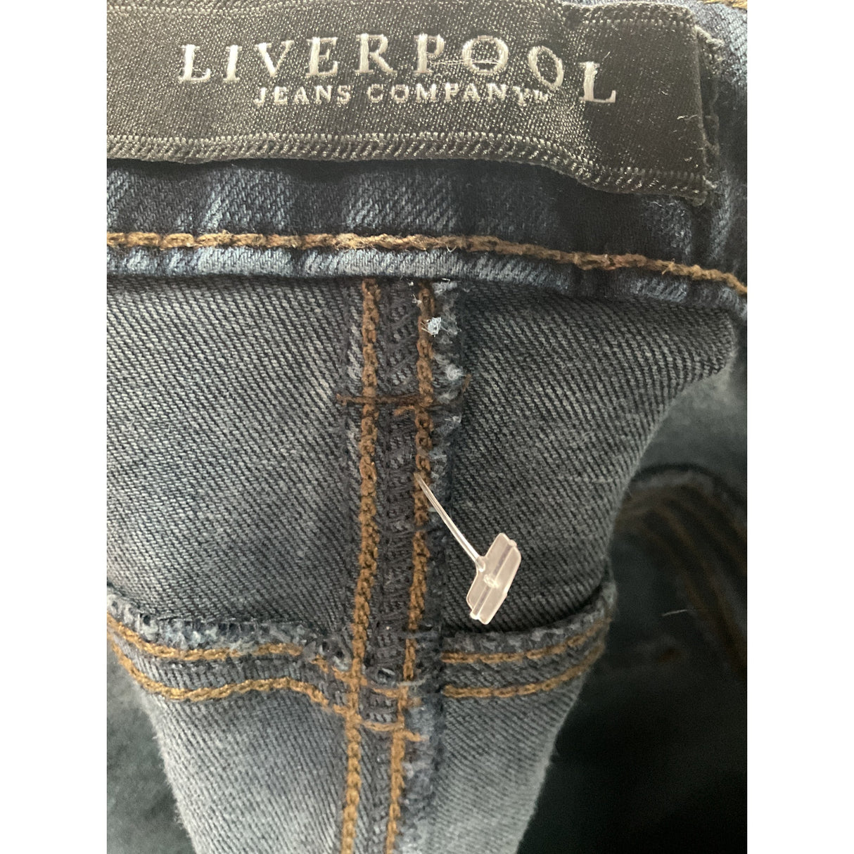 LIVERPOOL Blue Women's Ankle Jeans - Size 14