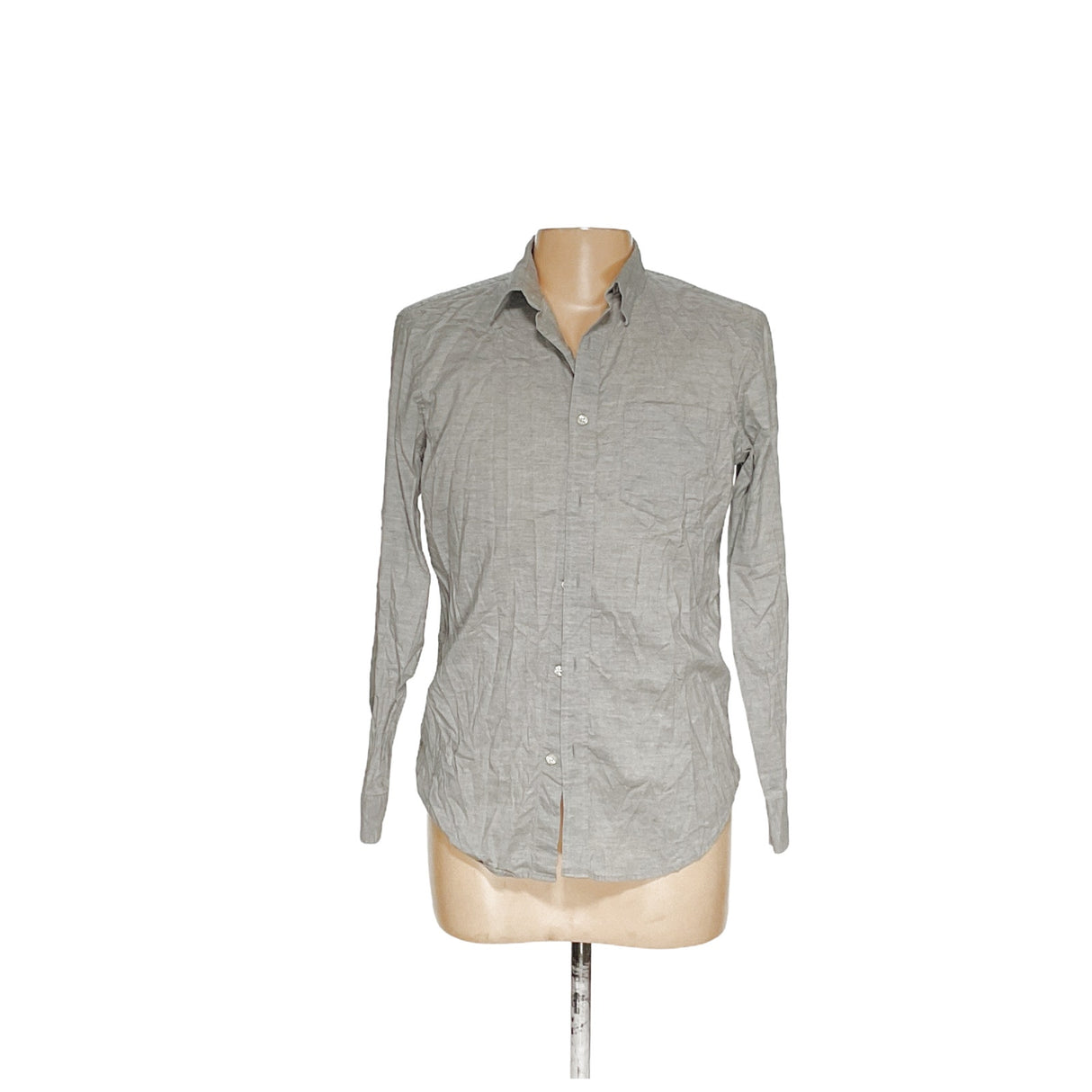 Banana Republic Men's Gray Button-Up Shirt